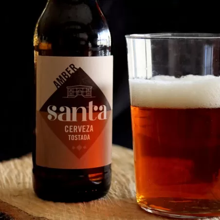 CERVEZA AMBER SANTA - 24 UDS