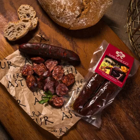 Spanish chorizo sausages with a lot of aromas and taste