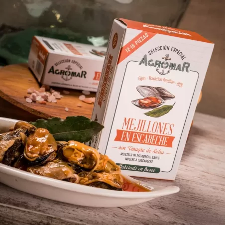 "AGROMAR" CIDER-MARINATED MUSSELS (115 g CAN)