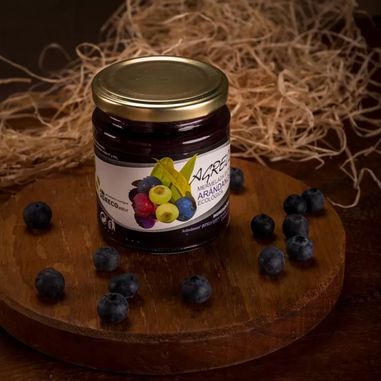 Organic blueberry jam