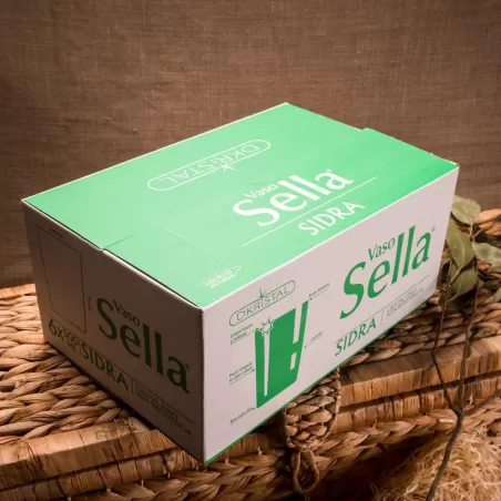 Caja Seis Vasos Sidra Tierra Astur