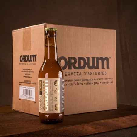 Caja de 12 botellines de cerveza artesanal Ordum