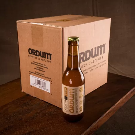 Box of 12 bottles of Ordum craft beer