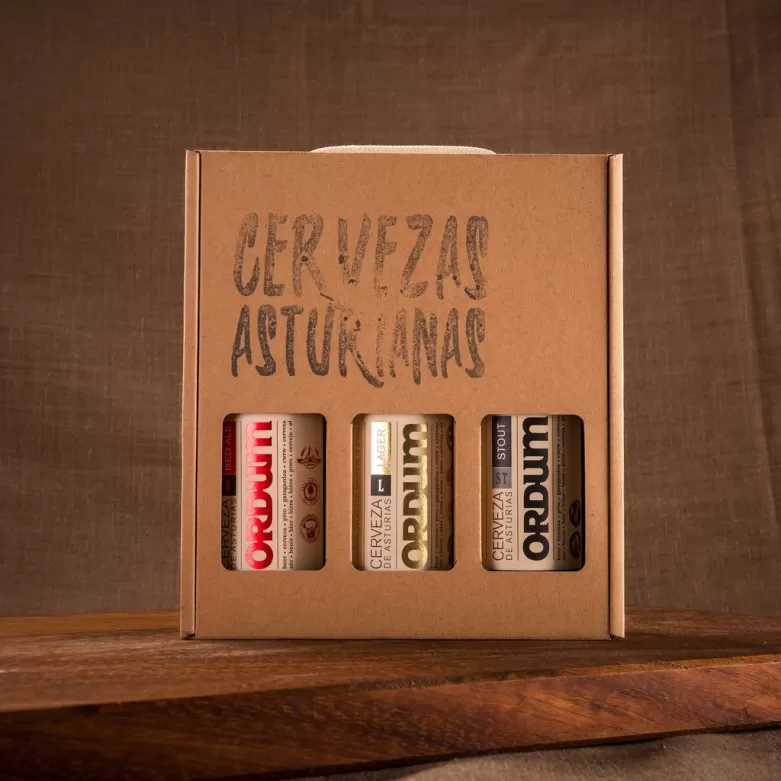 Pack regalo de cervezas artesanales asturianas Ordum