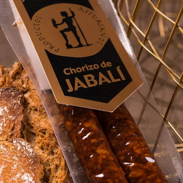 Chorizo de Jabalí Tierra Astur. Venta de carne de caza.