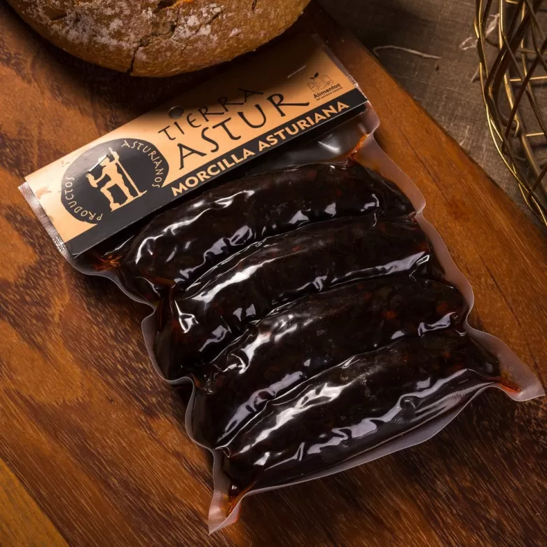 Extra high quality Asturian black pudding for cooked