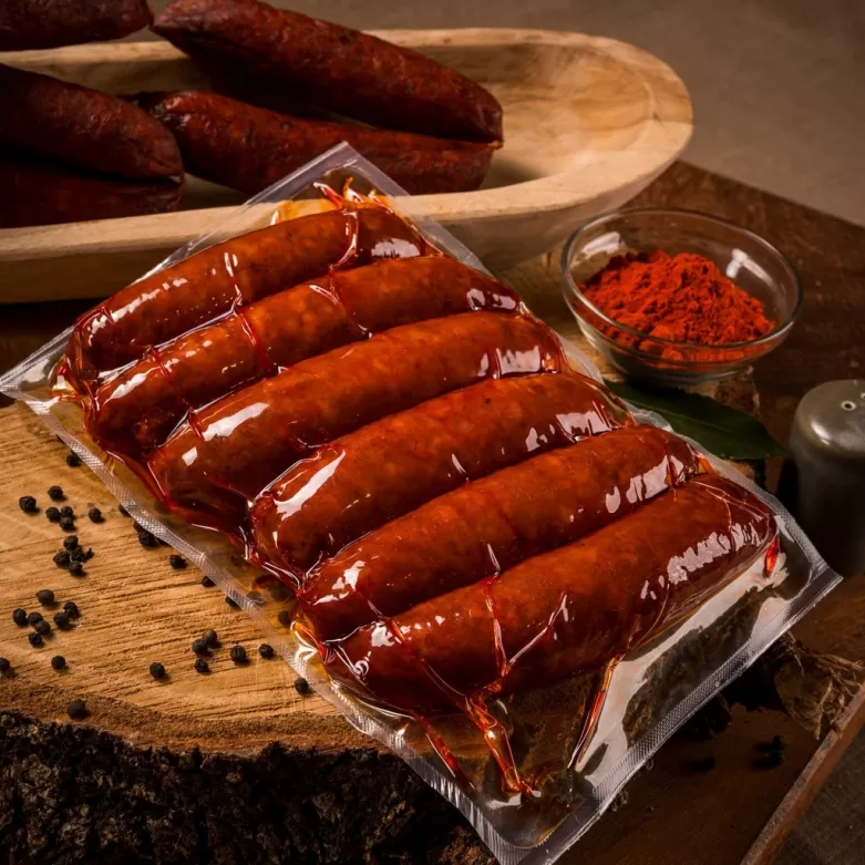 PACK OF 4 "TIERRA ASTUR" HAND-MADE CHORIZO SAUSAGES (350 g)