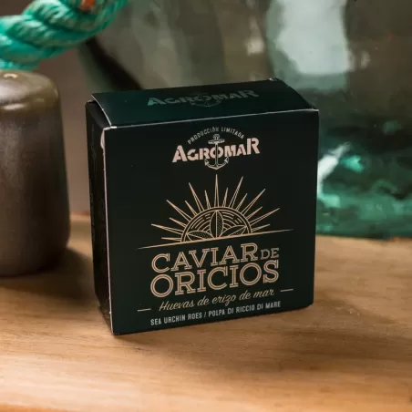 Caviar de Oricios. Huevas de Erizos de Mar en conserva.