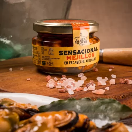 EL VIEJO PESCADOR MARINATED MUSSELS (135 G JAR)