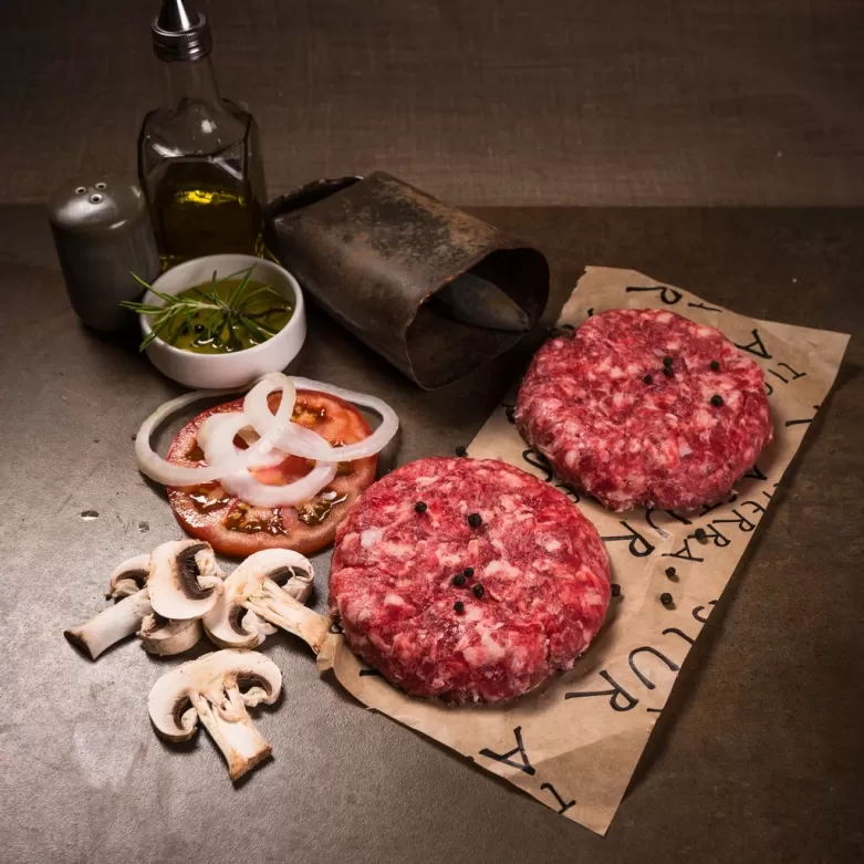  Asturian beef burger. Meat of first quality, juicy.